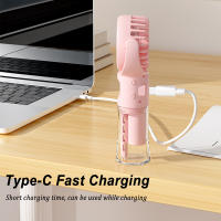 Ventilador Portátil Mini Con Humidificador USB Recargable Para Viajes Y Exteriores Pequeño Y Portátil Con Nieve De Agua - details 7