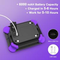 1/2PCS Lámpara De Infrarrojo LED Recargable Para Fiesta Disco Escenario Exterior IP66 Luz Negro UV Para Navidad - details 6