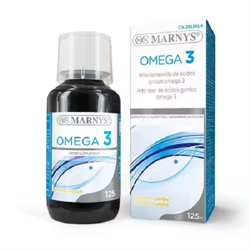 Marnys Omega 3 Marino Sabor Limón 125 ml - Suplemento de Hierbas y Medicina Tradicional - 1