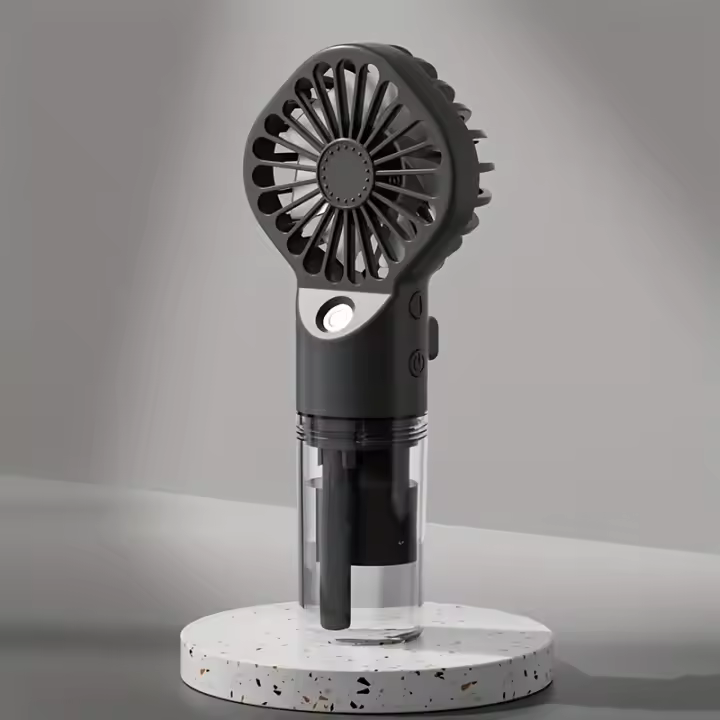 Ventilador de pulverización portátil recargable portátil-Ventilador de humidificador de carga USB, adecuado para viajes y uso al aire libre ventilador de mano - 1