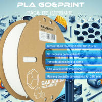 PLA GO&PRINT  1Kg  1,75mm  Fácil de Imprimir  MARCA SAKATA 3D FILAMENTS  Directo de Fabrica  Filamento 3D  Máxima Facilidad de Impresión  Impresora 3D  Filamento para Impresora 3D - details 0