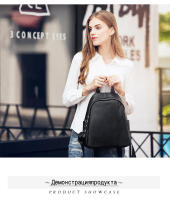 Mochila De Cuero Genuino Zency Para Mujer Anti-Robo Estilo Clásico Casual Para Viajes Y Escuela Bolsa Diaria Para Niñas - details 9
