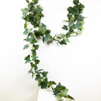 Planta Artificial De Vínculo Colgante 175cm Hojas De Maple Falso Rattan Foliage Ivy Para Decoración De Jardín Bodas Y Hogar - details 3