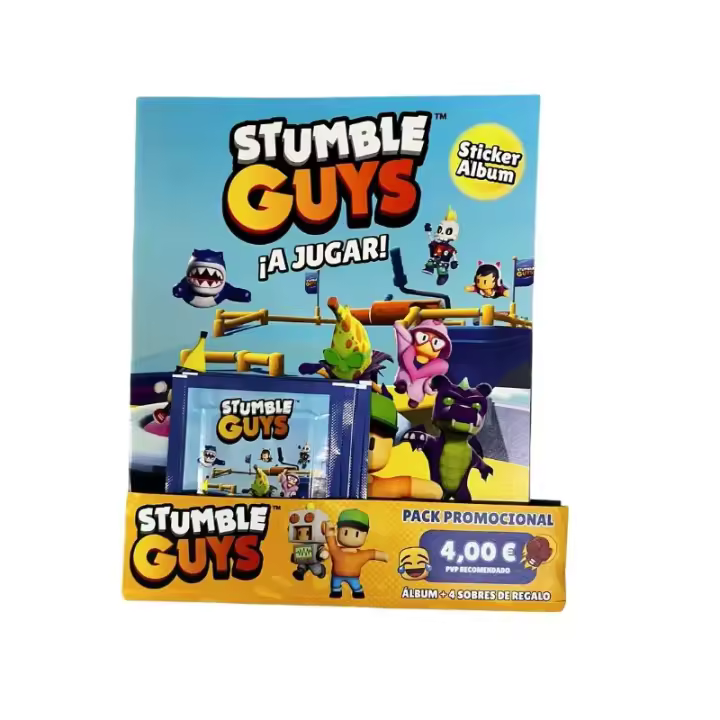 Starter Pack Stumble Guys serie 3 álbum de cromos más 4 sobres 74053 PANINI - 1