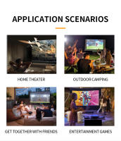 Mini Proyector LED Portátil 1080P, Conectividad HDMI, USB, AV, Tarjeta Micro SD, Ideal para Oficina, Hogar y Entretenimiento - details 12