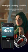 Anillo Inteligente R11C Con Pantalla De Mostrador Y Monitoreo De Salud Gestos De Pulsera Para Video/Tiktok Resistente Al Agua 1ATM Para Android IOS - details 5