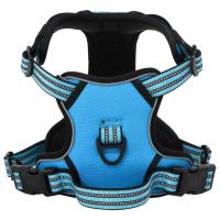 vidaXL Arnés para perros con correa y collar ajustable M Color Azul,  Marrón,  camouflage brown y mas - details 0