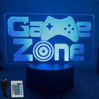 Lámpara De Noche LED NEON GAMER 3D Iluminación RGB Para Habitación De Juegos Decoración De Pared Luz De Mesa Personalizada Para Niños - details 14