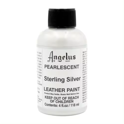 Angelus PINTURA CUERO Y POLIPIEL ANGELUS PEARLESCENT STERLING SILVER 118 ML - 1