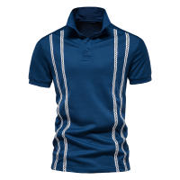 Camisa Polo De Cuello V AIOPESON Para Hombres Color Sólido Manga Corta Estilo Clásico Ropa Masculina Verano 2022 Anti-Pelusa - details 10