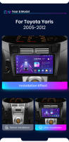 Junsun Radio coche para Toyota Yaris 2005 2006 2007 2008 2009 2010 2011 2012 inalambrico CarPlay Android Auto sistemas inteligentes de coche reproductor multimedia para auto No 2 din 2din DVD - details 3