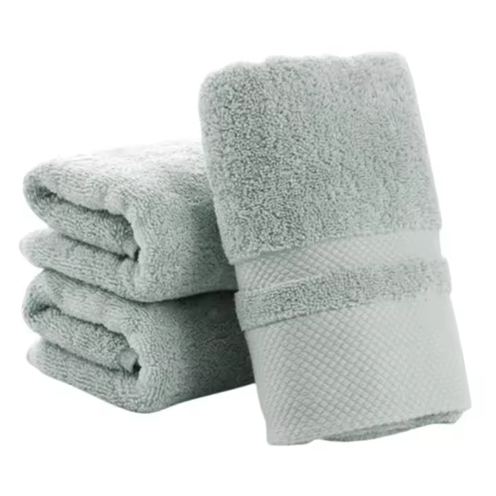 Toalla De Baño De Algodón Suave Y Absorbente Para Adultos Toalla De Lavado Rápido Para Rostro Mano Y Ducha Toalla De Baño De Color Sólido - 1