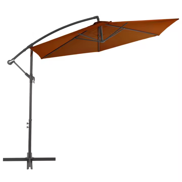 Sombrilla Jardín voladiza con Palo de Aluminio terracota 300 cm - 1