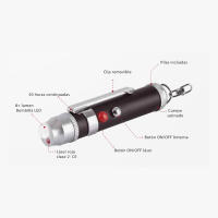 PUNTERO LASER LASERLITE POTENTE LINTERNA LED CON LÁSER ROJO HOMOLOGADO TU211K TRUE - details 2