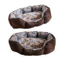 Alfombra De Cama Para Perros Pequeños Y Gatos Suave Y Cálida De Terciopelo Con Estilo Sofá Ideal Para Descansar En Casa - details 5