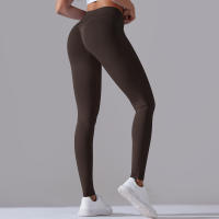 Leggings De Yoga Para Mujer Cintura Alta Levantamiento De Caderas Gimnasio Sin Costuras Pantalones De Deporte Fitness Running - details 88