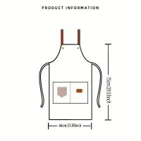 Aguayos De Algodón Para Hombres Y Mujeres Con Bolsillos Duraderos Y Resistente Al Agua Para Cocina Trabajo BBQ Chef - details 3