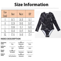 Nueva Monokini De Encaje Con Estampado Y Cierre En Zapato Para Mujer Traje De Baño De Un Pie Con Push up Y Manga Larga Para Surfismo Y Playa - details 3