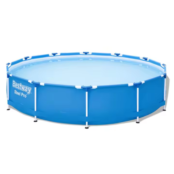 VidaXL Piscina desmontable Bestway Steel Pro 6473L redonda azul Ø366x76 cm - 1