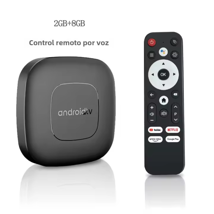 Smart Home Theater TV Box Android 13 con Google Assistant Netflix Bluetooth 2G/16G Wi-Fi 2,4G/5G Media Player de Alta Definición - 1