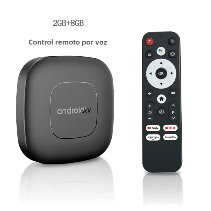 Smart Home Theater TV Box Android 13 con Google Assistant Netflix Bluetooth 2G/16G Wi-Fi 2,4G/5G Media Player de Alta Definición - 1