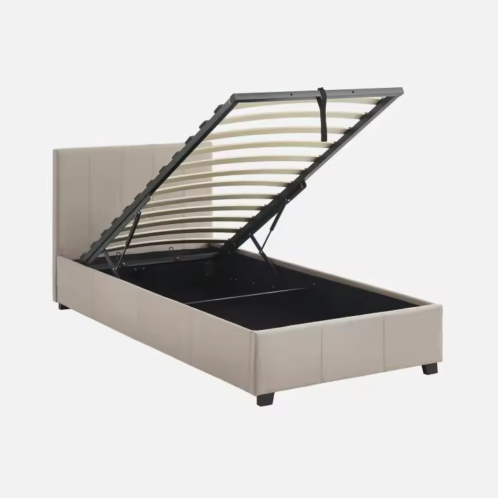 sweeek - Cama con somier abatible y cabecero, 90x190cm , Avalon , 202x97x86 - 1