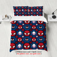 Juego De Sábanas De Poliéster 90gsm 3 Piezas Con Estampado De Rostro De Dibujos Animados Rojo Y Tejido De Hilo Tat Para Cama - details 2