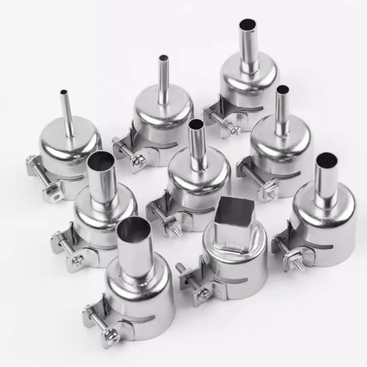 9PCS Tiras De Aire Caliente 850 Universal 3-12mm Para Soldadura Y Soldadura De Plástico Compatible Con 852D 898 Gun De Soldadura - 1