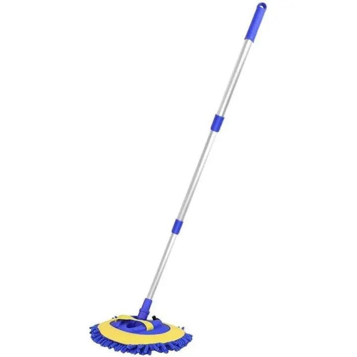 Car Wash Brush, Chenille Telescopic Car Wash Mop, Aluminum Telescopic Handle, 180° Rotating Retractable, Car Cleaning Brush - 1