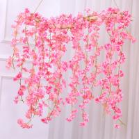 8pcs Guirnalda De Flores Artificiales De Cerezo Rosa 1.8M Para Decoración De Hogar Y Bodas Hechas De Seda No Alergénicas Para Exteriores - details 5