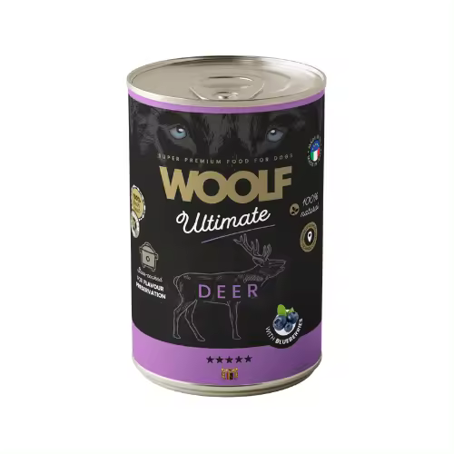 Latas de Comida Húmeda de Ciervo para Perro 400gr - Alimento Premium para tu Mascota. - 1