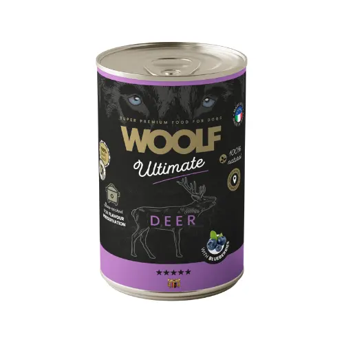 Latas de Comida Húmeda de Ciervo para Perro 400gr - Alimento Premium para tu Mascota. - 1