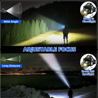 Linterna Frontal LED Recargable Con Zoom Telescópico Y Luz De Trabajo Impermeable De Alta Luminosidad Para Exteriores - details 2