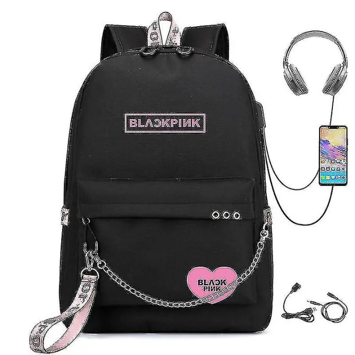 Mochipa Blackpink, mochipa recargable por USB, mochipa Escolar para estudiantes - 1
