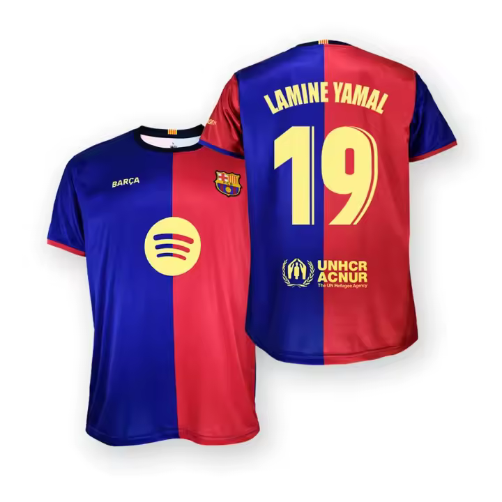 Fc Barcelona Camiseta De Manga Corta Primera Equipación 24/25 27 Lamine Yamal - 1