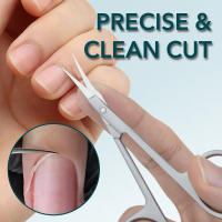 Tijeras De Cutícula De Acero Inoxidable Para Uso Doméstico Herramientas De Manicura Y Cejas Curvadas Finas Para Cuidado De Las Pestañas Y Uñas - details 2