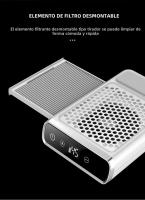 Aspiradora De Uñas Recargable De Alta Potencia Para Manicura Con Filtro Removible Y Ajustable Máquina De Manicura Multifuncional - details 4