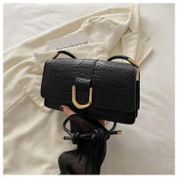 Bolso De Hombro Para Mujer En Cuero PU Textura De Cocodrilo Con Correa De Cordón Moda Bolso Cruzado Diseñador Regalo Versátil - details 4