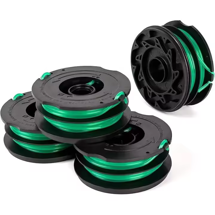 Paquete de 4 carretes de repuesto DF-080 para Black and Decker GH2000 GH1100 GH1000 Weed Eater DF-080-BKP DF080 carretes recortadores de 30 pies y 0,08 pulgadas - 1