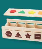 Juguete Educativo Montessori 2 En 1 Para Bebés Y Niños Con Cuentas Y Formas Juego De Aprendizaje De Colores Y Formas Caja Con Tapa Regalo Navideño Para Niños De 3 a 6 Años - details 10