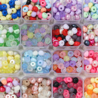 100pcs Lotes De Cuentas De Acrílico De Color Mixto 5mm Mini Espaciador Para La Creación De Joyas Pulseras Y Collares DIY - details 0