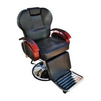 Silla / Sillon Barbería Ergonómica APOLO para Barbería, Peluquería y Salón - Negro - Altura Ajustable, Giratoria y Cómoda - details 2