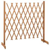 vidaXL Valla de jardín enrejada madera maciza de abeto 180x100 cm Color Naranja,  Gris,  y mas Perfecta para plantas y animales, múltiples usos malla para ventilación, seguridad, ventana, jardín - details 1