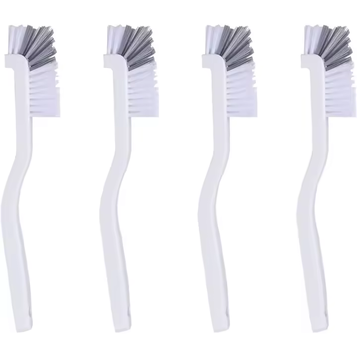 4-Pack Heavy Duty Dishwashing Brushes Set with Long Handles - Multi-Surface Scrubber for Kitchen Sink, Bottles, Pots & Bathroom - 1