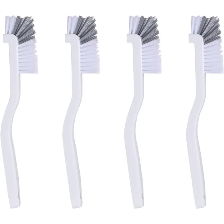 4-Pack Heavy Duty Dishwashing Brushes Set with Long Handles - Multi-Surface Scrubber for Kitchen Sink, Bottles, Pots & Bathroom - 1
