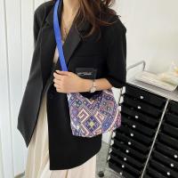 Bolso De Hombro Para Mujer En Lona Grande Capacidad Con Estampado Diseñador Bolso De Compras Reutilizable Casual Bandolera - details 4