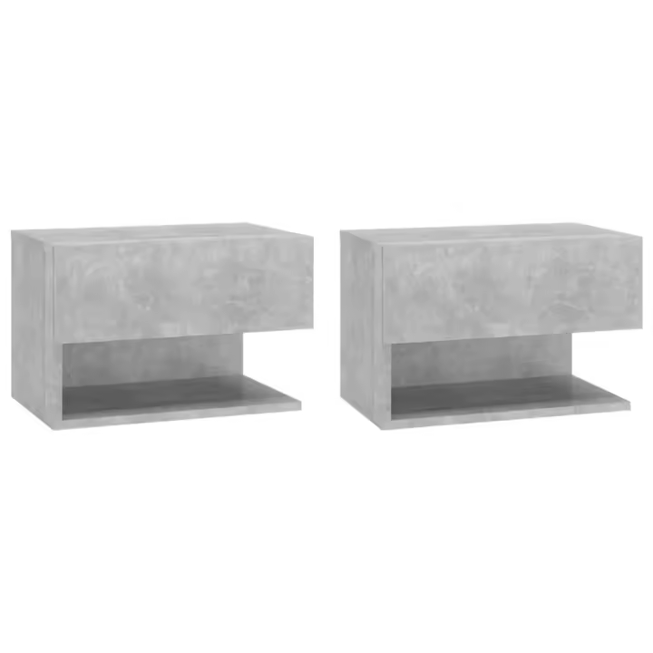 Vidaxl Mesita de Noche de Pared Pack 2 Unidades - 1