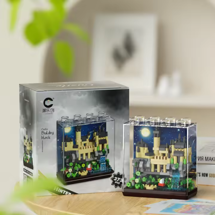 Bloques De Construcción De Castillo Nuevo Torre De Boda De Cuento De Fadas Juguete Educativo Micro Partícula Regalo De Navidad Para Niños - 1