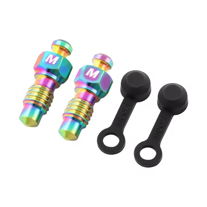 MUQZI Par De Caliperos De Bicicleta De Aluminio Para MTB Con Tornillos De Sangrado En Aleación De Titanio Piezas Para Freno Hidráulico XT XTR SLX - 1