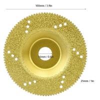 Disco De Corte Con Diamante Para Metal Y Piedra 100x25mm Apto Para Cerámica Y Fiberglás Corte De Bloque De Hierro Y Mármol Herramienta Abrazadera De Grindierreina - details 7